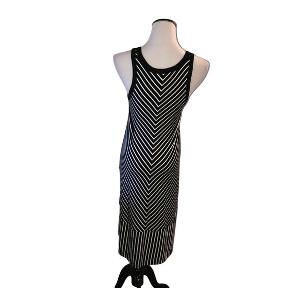Cabi Striped ATC Wink Black Sleeveless Dress - Picture 9 of 12